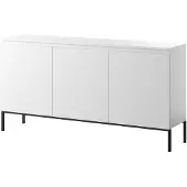 Selsey Dressoir Kate 3 deurs | Design spaanplaat wit 150x77x35 cm dressoirs | NADUVI