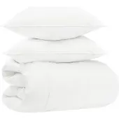 vidaXL Dekbed set Wit 200 x 240 cm Katoen, Bamboe, Polyester