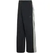 Adidas Kit 3-stripes Wide Joggers Broeken Dames - Zwart - Maat 36 - Katoen Jersey