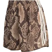 Adidas Originals Broek 'SNAKE PRINT SATIN' donkerbeige / donkerbruin / wit