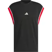 Adidas Functioneel shirt 'Basketball All-World' knalrood / zwart