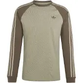 Adidas Shirt '3-STRIPES LONGSLEEVE' kaki / olijfgroen
