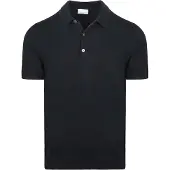 Profuomo Knitted Poloshirt Navy