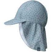 Swim Essentials - zonnehoedje - 0-4 jaar - UV kap - UV nekbescherming - Groen - Luipaardprint