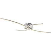 Globo Design 30 watt LED plafondlamp eetkamerlamp hal spot zilver gebogen 67086
