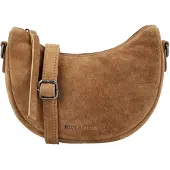 Hide & Stitches Suède Moon Bag Schoudertas Brazos Camel