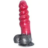 Kiotos Monstar - Fantasie Dildo Nr. 74 - Barnaby - Zwart/Rood