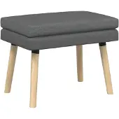 vidaXL Dubbel-laags bank Donkergrijs 60 x 40 x 46 cm Stof