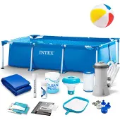 Intex Buitenzwembad met frame, 220 x 150 x 60 cm, 15-in-1, 28270