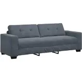 vidaXL 3-zitsbank donkergrijs 220x78x80 cm fluweel