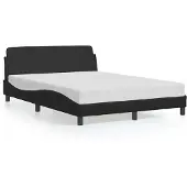 vidaXL Bedframe Dover zwart 135x190 cm kunstleer