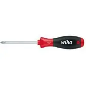 Wiha Schroevendraaier SoftFinish Pozidriv PZ2 x 100 mm met ronde schacht op blisterverpakking - 39599