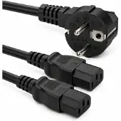 Allteq Voedingskabel C13 dubbel -