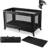 Deryan Believer Campingbedje - 120x60cm - Zwart