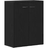 vidaXL Dressoir Zwart Eiken 60x30x75 cm Engineered Wood