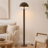 LumenXL Mushroom vloerlamp Alexi van metaal in bruin