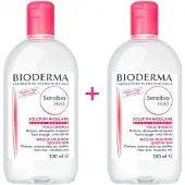 Bioderma Sensibio H2o 500ml 2 Units Make-up Remover