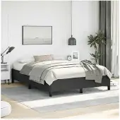 vidaXL Bedframe zonder matras zwart 152x203 cm Queen kunstleer