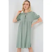 Bigdart Midi-jurk met striksluiting