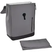 Beaba Oslo Luiertas - Rugzak - 19L - Waterdicht - Incl Verzorgingsmatje - Mineral Grey - Grijs