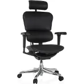 Hjh OFFICE Bureaustoel / Directiestoel ERGOHUMAN ULTRA L GEN2 Leder zwart