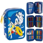 Cerdá - Pencil Case with Accessories - Sonic (I-2700002296)