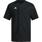 Adidas Functioneel overhemd 'Impact Full Button' zwart / wit