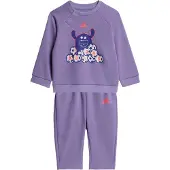 Adidas Trainingspak 'Tiro_Nster' donkerblauw / lila / zalm roze / wit