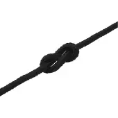 vidaXL Boottouw 10 mm 15 m Zwart Polyester