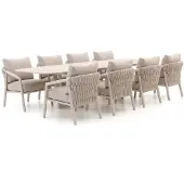 Suns + 10% kassakorting | Sato/Palermo 280cm low dining tuinset 9-delig