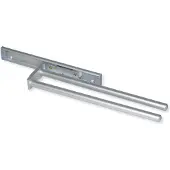 Famanu – Verlengbaar handdoekenrek met 2 armen, 440 mm, aluminium, mat geanodiseerd