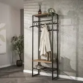 Hoyz Collection - Garderobemeubel Luno 70cm - Drift Brown