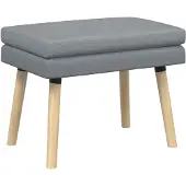 vidaXL Dubbel-laags bank Lichtgrijs 60 x 40 x 46 cm Stof