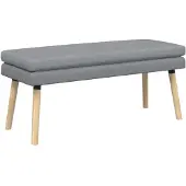 vidaXL Dubbel-laags bank Lichtgrijs 110 x 40 x 47 cm Stof