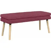 vidaXL Dubbel-laags bank Wijnrood 110 x 40 x 47 cm Stof