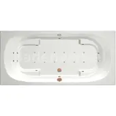Xenz Kanaga bubbelbad 190x90 cm met RB2 koper whirlpool elektrisch mat wit