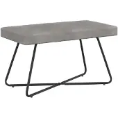 vidaXL Bank Lichtgrijs 80 x 40 x 45 cm fluweel