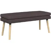 vidaXL Dubbel-laags bank Donkerbruin 110 x 40 x 47 cm Stof