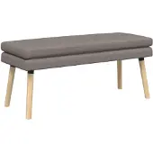 vidaXL Dubbel-laags bank Taupe 110 x 40 x 47 cm Stof