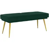 vidaXL Dubbel-laags bank Donkergroen 120 x 45 x 46 cm fluweel