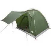 vidaXL Kamperen tent 2-persoons Groen Polyester en Staal