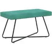 vidaXL Bank Turquoise 80 x 40 x 45 cm fluweel