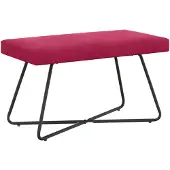 vidaXL Bank Wijnrood 80 x 40 x 45 cm fluweel