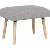 vidaXL Bank Effen Lichtgrijs 60 x 40 x 45 cm Bouclé