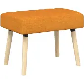 vidaXL Kanaalgeplooide Bank Dongeel 60 x 40 x 45 cm Stof