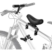 Markenlos - Universeel fietsstoelkussen met armleuningframe – Zwart