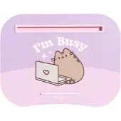 Famanu - Schootkussen met Pusheen-print – 44x34 cm – draagbaar laptoptafeltje