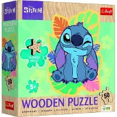 Trefl houten puzzel Lilo & Stitch - 50 stukjes - FSC Mix - kinderpuzzel