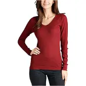 AWR Hoogkwalitatieve Dames Thermo / Fleece / Warmte Shirt | Rood - XL/XXL