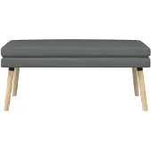 vidaXL Dubbel-laags bank Donkergrijs 110 x 40 x 47 cm Stof